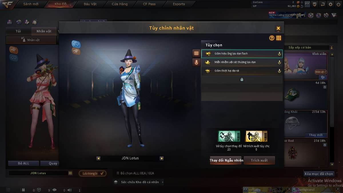 shop acc cf uy tin gia re